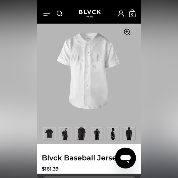 (S)Whte Paris Baseball Jersey - Picture 7 of 8